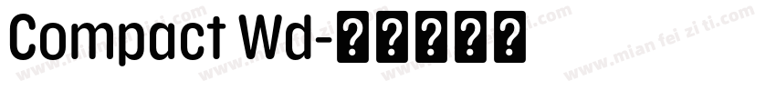 Compact Wd字体转换